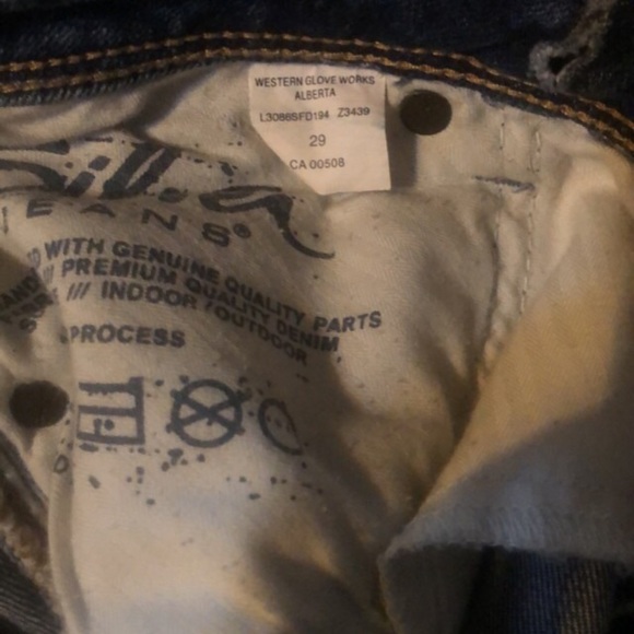 Silver Jean Skirt - Picture 3 of 4